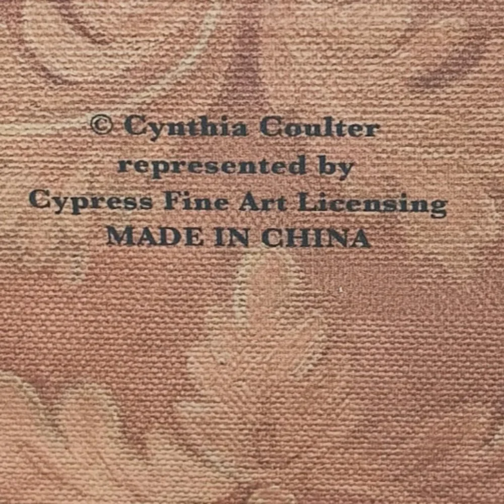 Cynthia Coulter Faux Suitcase Paperboard Rose Storage Organizer